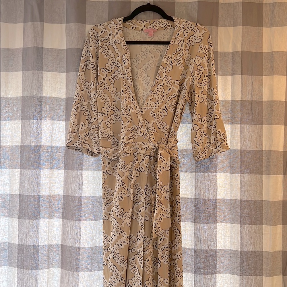 Lilly Pulitzer Cursive Wrap Dress